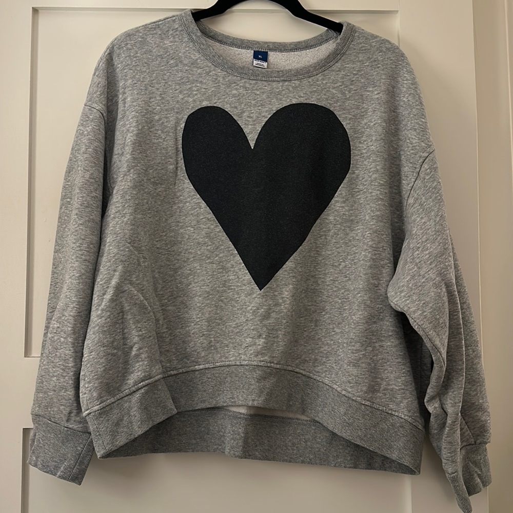 Old Navy Heart Sweatshirt
